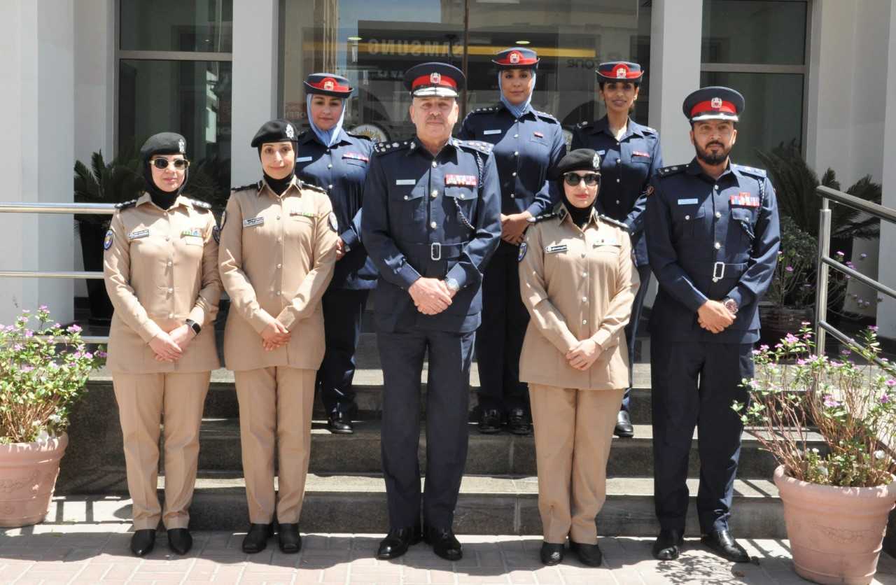 مديرية شرطة محافظة العاصمة تستقبل وفدًا من الشرطة النسائية بدولة الكويت الشقيقة<